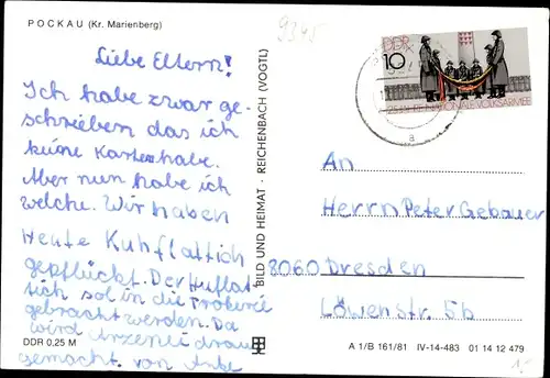 Ak Görsdorf Pockau im Erzgebirge Sachsen, Ferienheim Aufbau, Ortsansichten