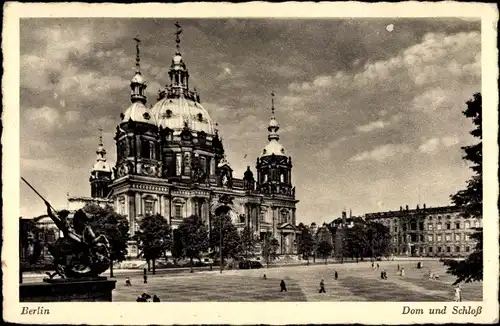 Ak Berlin Mitte, Dom und Schloss