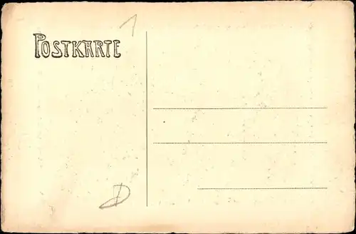 Künstler Ak Trier an der Mosel, Römerbrücke, Mariensäule