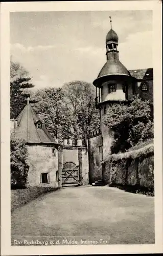 Ak Rochsburg Lunzenau in Sachsen, Schloss Rochsburg, Inneres Tor