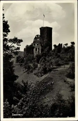 Ak Zavelstein im Schwarzwald Württemberg, Burgruine