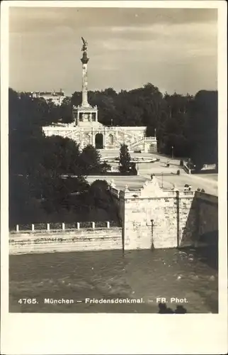 Foto Ak München, Friedensdenkmal