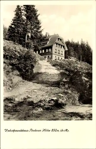Ak Bühl in Baden Schwarzwald, Naturfreundehaus Badener Höhe, Eigenheim der Ortsgruppe Karlsruhe