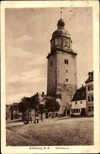 Ak Altenburg in Thüringen, Nicolaiturm