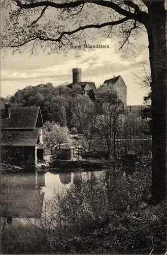 Ak Gnandstein Kohren Sahlis Frohburg in Sachsen, Blick zur Burg