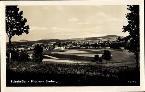 Ak Pulsnitz Sachsen, Totale vom Eierberg aus gesehen
