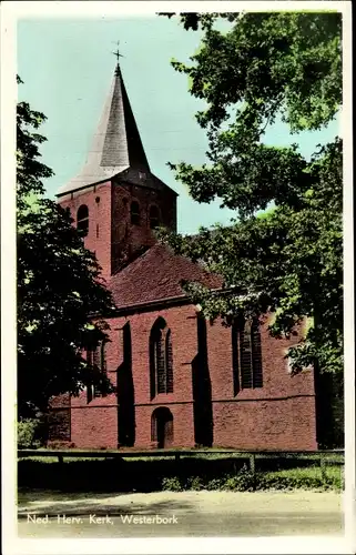 Ak Westerbork Drenthe Niederlande, Ned. Herv. Kerk