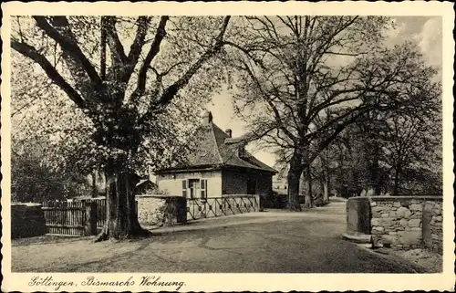 Ak Göttingen in Niedersachsen, Blick zu Bismarcks Wohnung
