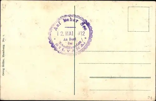 Ak Nordseeinsel Helgoland, Totalansicht mit neuen Hafenanlagen, Gedicht