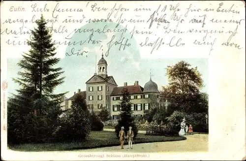 Ak Eutin in Ostholstein, Grossherzogl. Schloss, Hauptfront