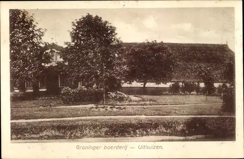 Ak Uithuizen Groningen Niederlande, Groninger boerderij