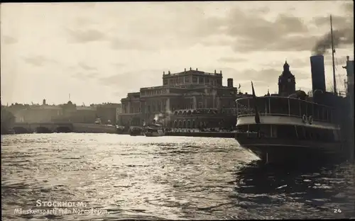 Ak Stockholm Schweden, Manskensparti fran Norrström