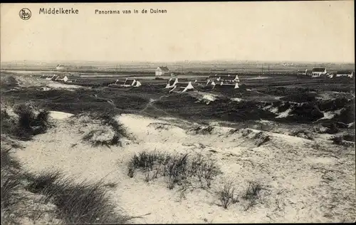 Ak Middelkerke Westflandern, Panorama van in de Duinen