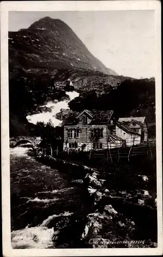 Ak Merok Geiranger Norwegen, Teilansicht
