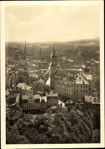 Ak Greiz im Vogtland, Blick von der Schanze