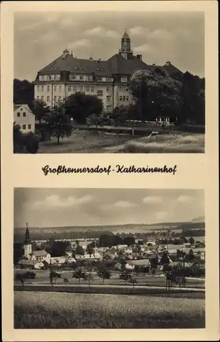 Ak Großhennersdorf Herrnhut Sachsen, Katharinenhof, Stadtpanorama