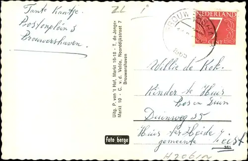 Ak Brouwershaven Zeeland, Boston-woningen