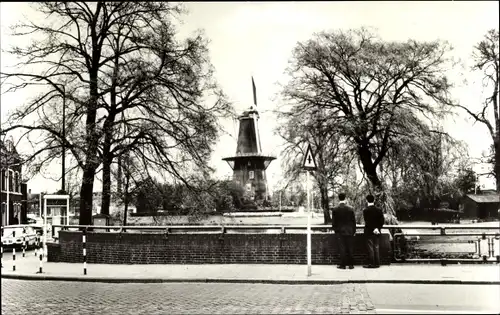 Ak Leiden Südholland Niederlande, Molen de Valk