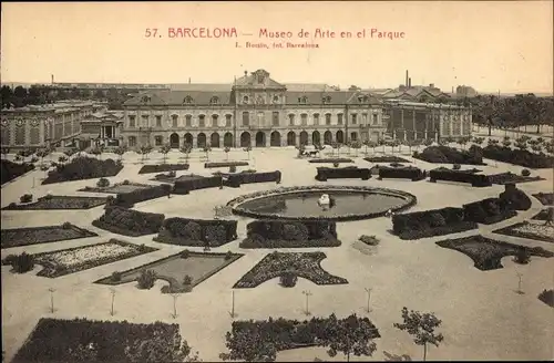 Ak Barcelona Katalonien Spanien, Museo de Arte en el Parque