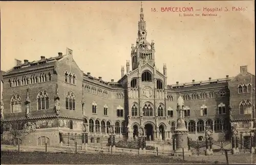 Ak Barcelona Katalonien Spanien, Hospital S. Pablo