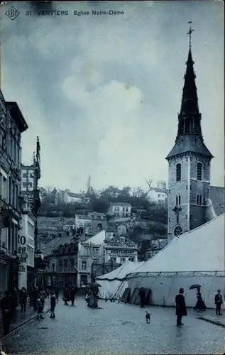 Ak Verviers Wallonien Lüttich, Église Notre Dame