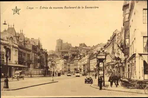 Ak Liège Lüttich Wallonien, Boulevard de la Sauvenière