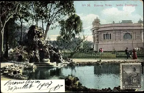 Ak Buenos Aires Argentinien, Jardin Zoológica, Zoologischer Garten