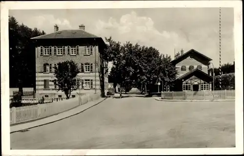 Ak Münsingen in Württemberg, Straßenpartie