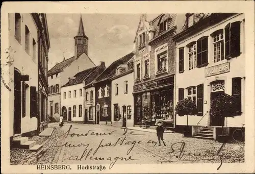 Ak Heinsberg im Rheinland, Hochstraße, Apotheke