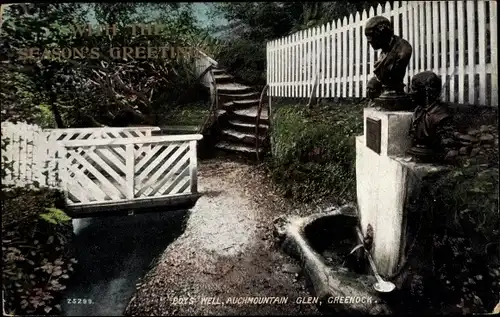 Ak Greenock Schottland, Boys Well, Auchmountain Glen