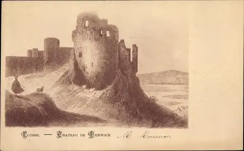 Ak Berwick Schottland, Le Chateau
