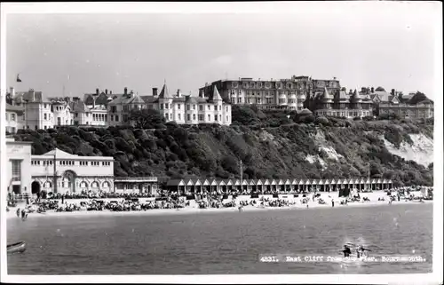 Ak Bournemouth Dorset England, East Cliff from the Pier