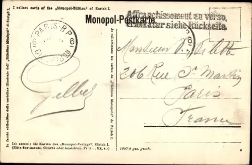 Ak Genève Genf Schweiz, Hotel Beau Rivage