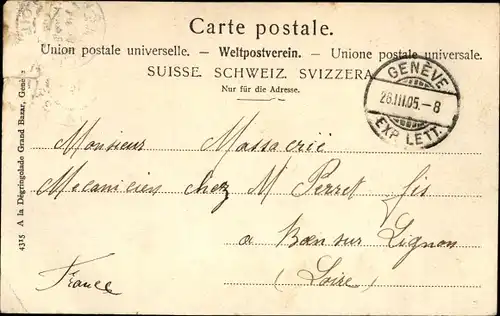 Ak Genève Genf Schweiz, Pont du Mont Blanc