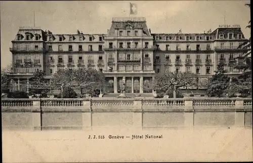 Ak Genève Genf Schweiz, Hotel National