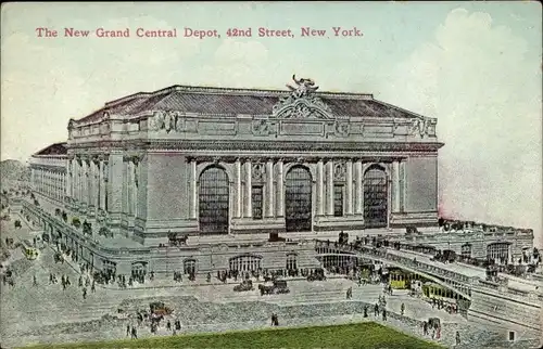 Ak New York City USA, The New Grand Central Depot, 42nd Street