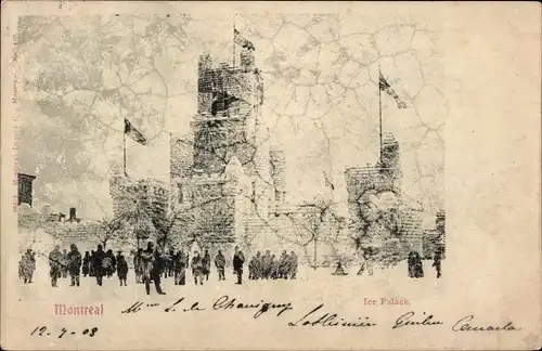 Ak Montreal Québec Kanada, Ice Palace