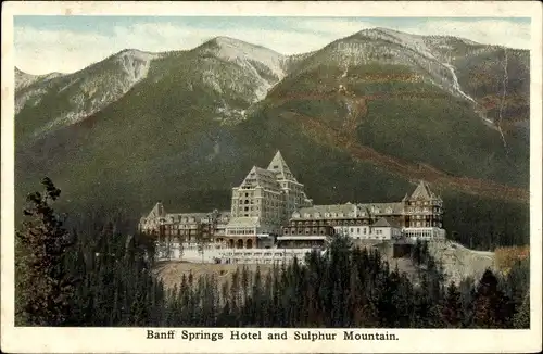Ak Banff Alberta, Springs Hotel and Sulphur Mountain