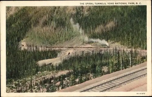 Ak British Columbia Kanada, the spiral tunnels, Yoho National Park