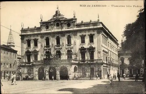 Ak Rio de Janeiro Brasilien, Theater