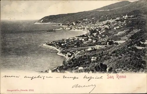 Ak San Remo Ligurien, Gesamtansicht