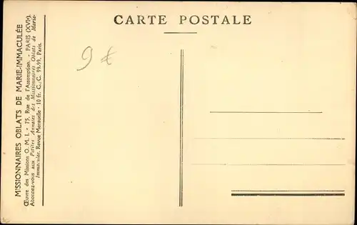 Ak Missions d'Extreme Nord Canadien, Missionnaires Oblats de Marie Immaculee, Hundeschlitten