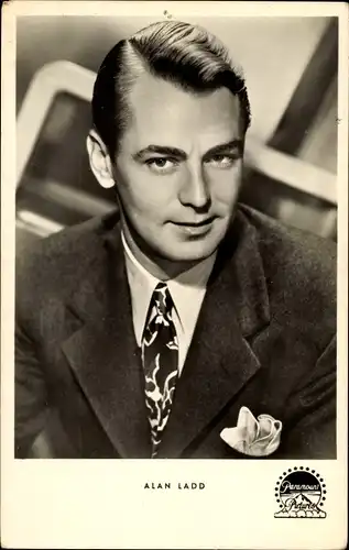 Ak Schauspieler Alan Ladd, Portrait, Paramount Pictures