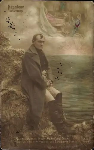 Ak Napoleon auf St. Helena, Schauspieler, Nun alles dahin