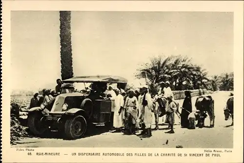 Ak Asie Mineure, Un Dispensaire Automobile des Filles de la Charite de St Vincent de Paul