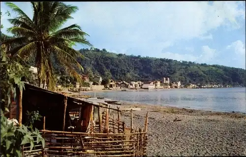 Ak Saint Pierre Martinique, La ville vue de la Rivière Roxelane