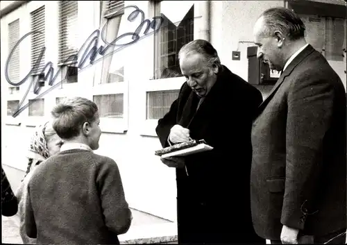 Ak Schauspieler Lou van Burg, Autogramm