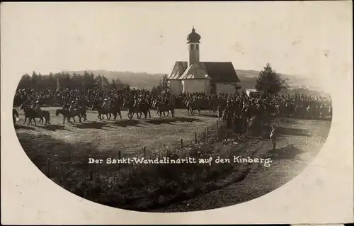 Foto Ak Kinberg Sigmarszell am Bodensee, Wendelinskapelle, St. Wendelinsritt