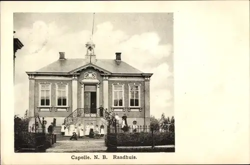 Ak Capelle Nordbrabant Niederlande, Raadhuis