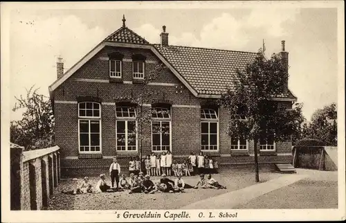 Ak 's Grevelduin Capelle Nordbrabant Niederlande, O. L. School